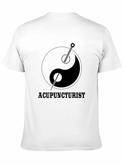 Camiseta Negra Acupunturista Yin Yang - Diseño Original