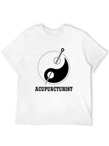Camiseta Negra Acupunturista Yin Yang - Diseño Original