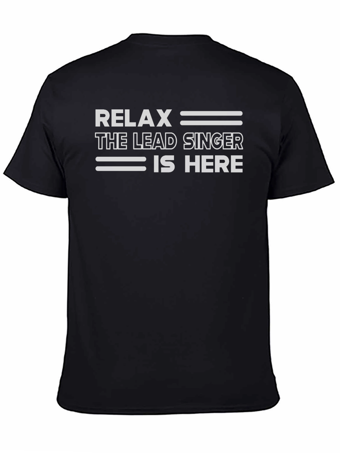 Camiseta Negra: Relax El Cantante Está Aquí