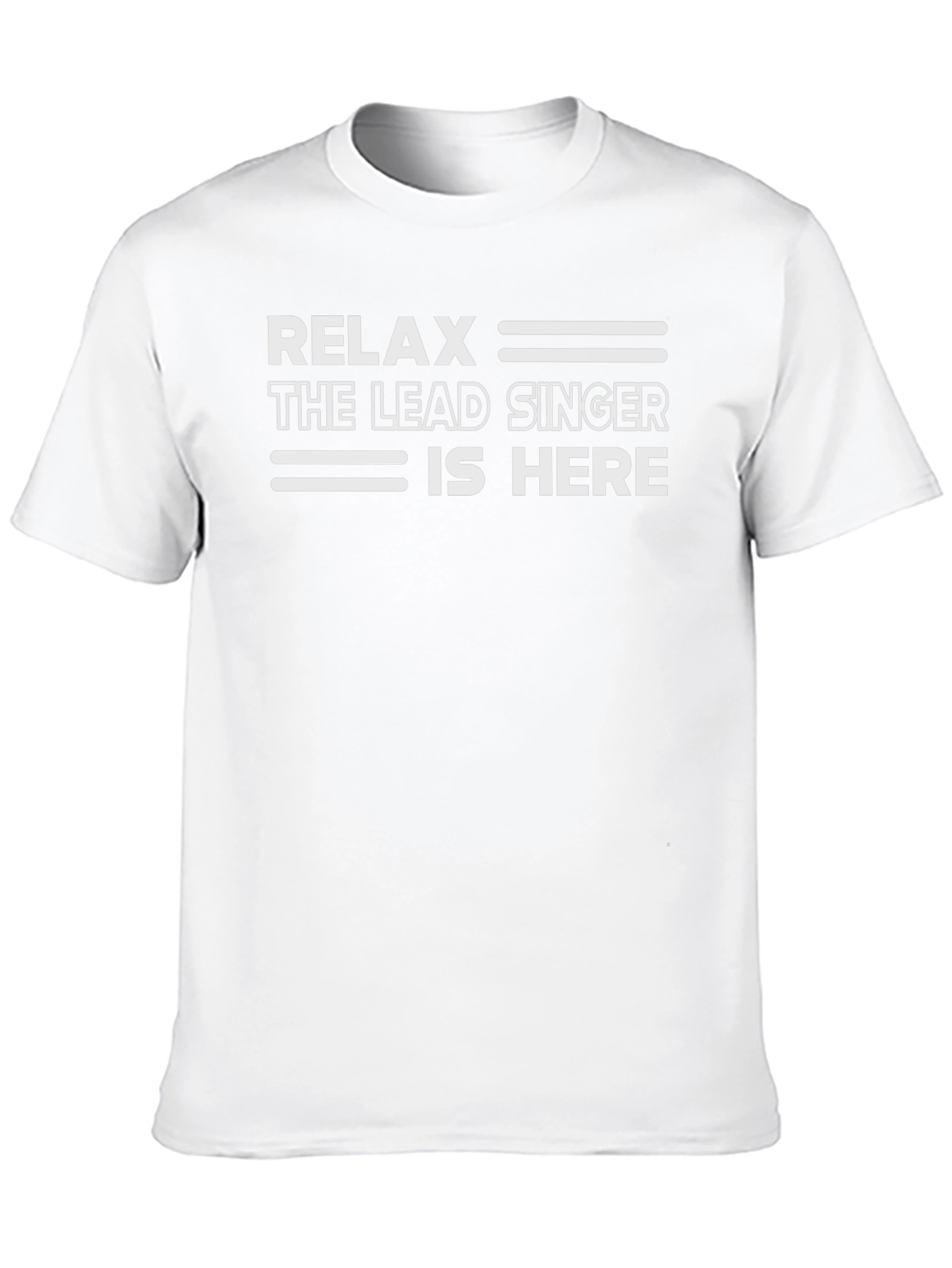 Camiseta Negra: Relax El Cantante Está Aquí