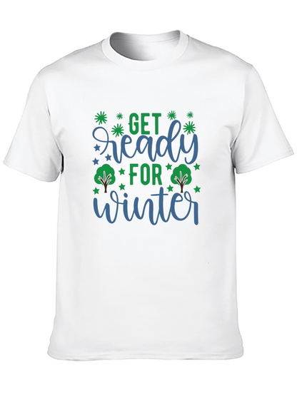 Camiseta Negra con Diseño Invierno