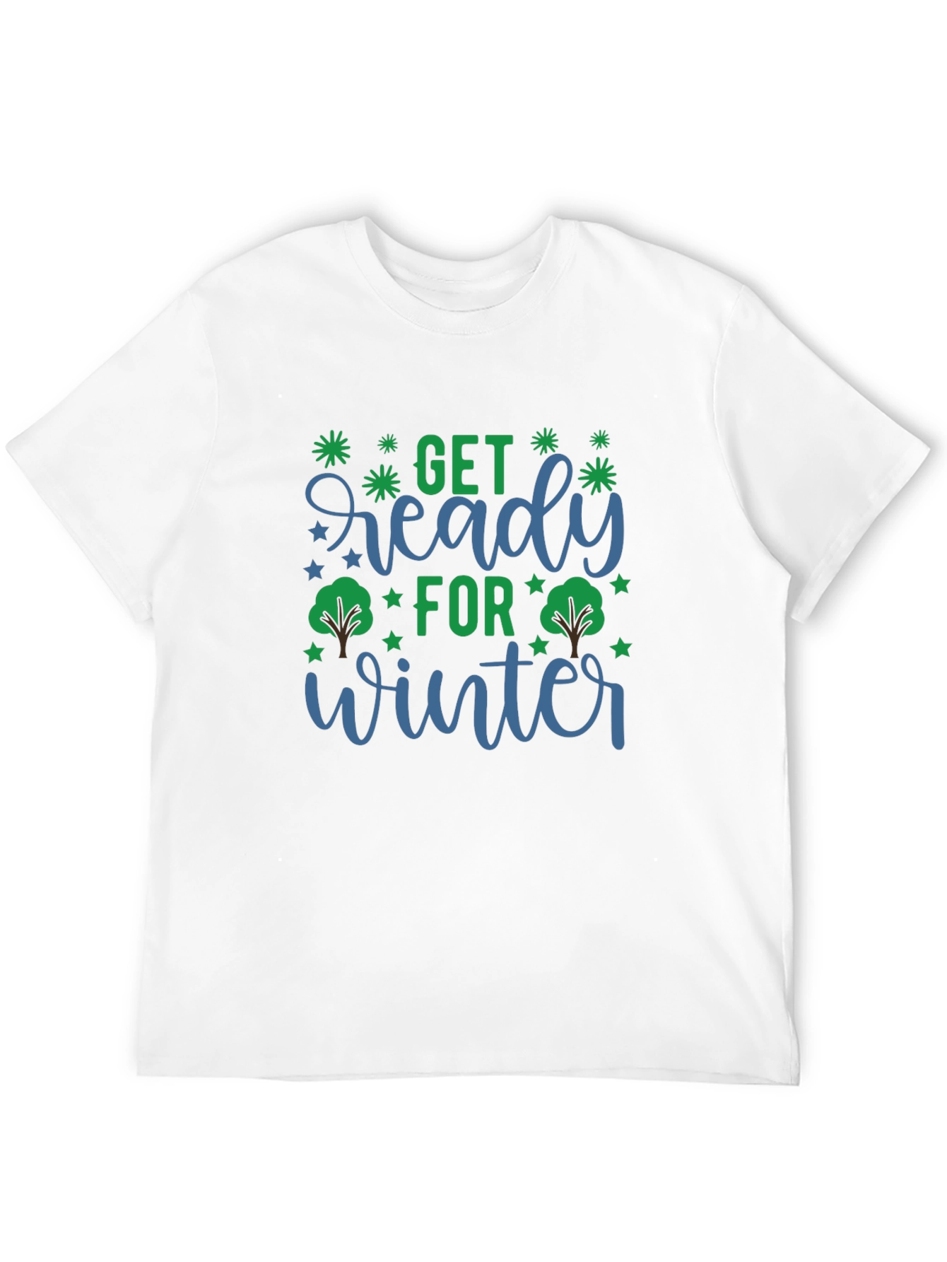 Camiseta Negra con Diseño Invierno