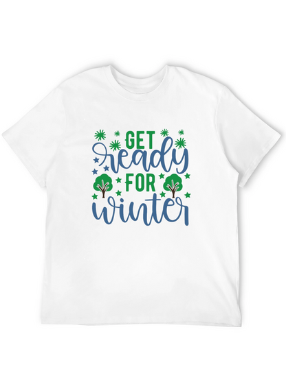 Camiseta Negra con Diseño Invierno