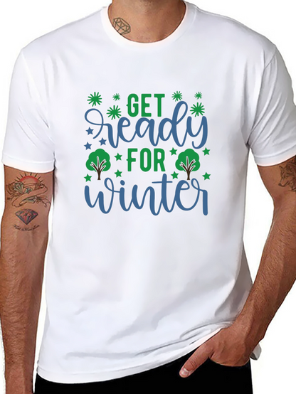 Camiseta Negra con Diseño Invierno