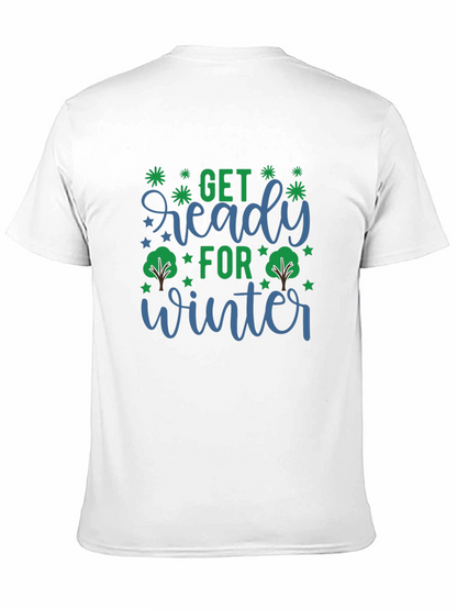 Camiseta Negra con Diseño Invierno