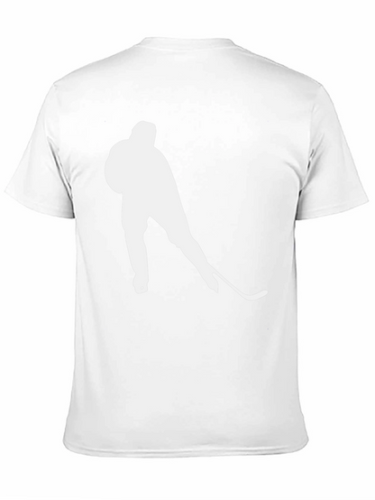 Camiseta Negra Hockey sobre Hielo para Hombre
