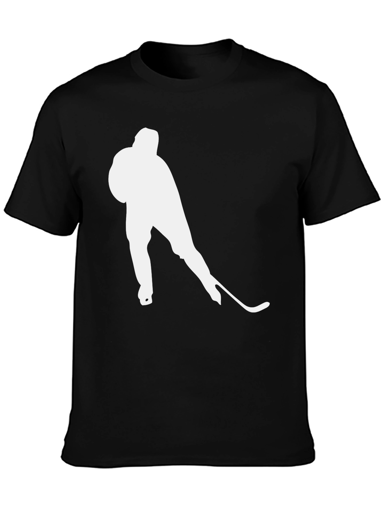 Camiseta Negra Hockey sobre Hielo para Hombre