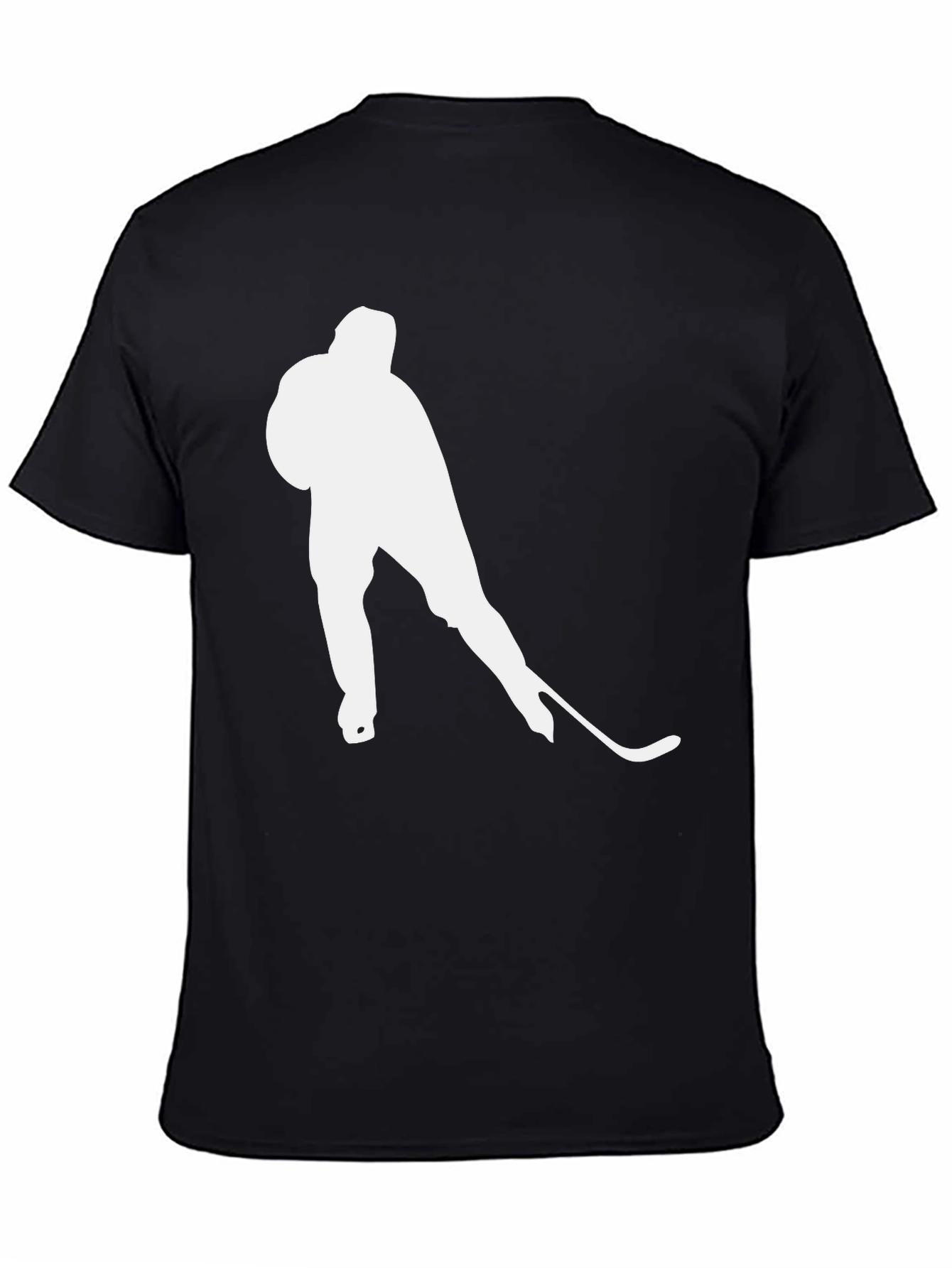 Camiseta Negra Hockey sobre Hielo para Hombre