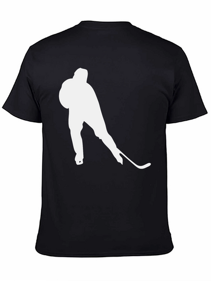 Camiseta Negra Hockey sobre Hielo para Hombre