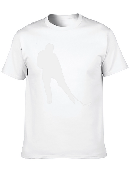 Camiseta Negra Hockey sobre Hielo para Hombre