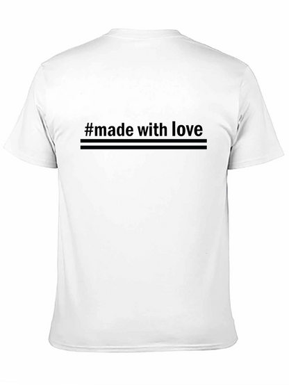 Camiseta Negra #hechoconamor Hombre