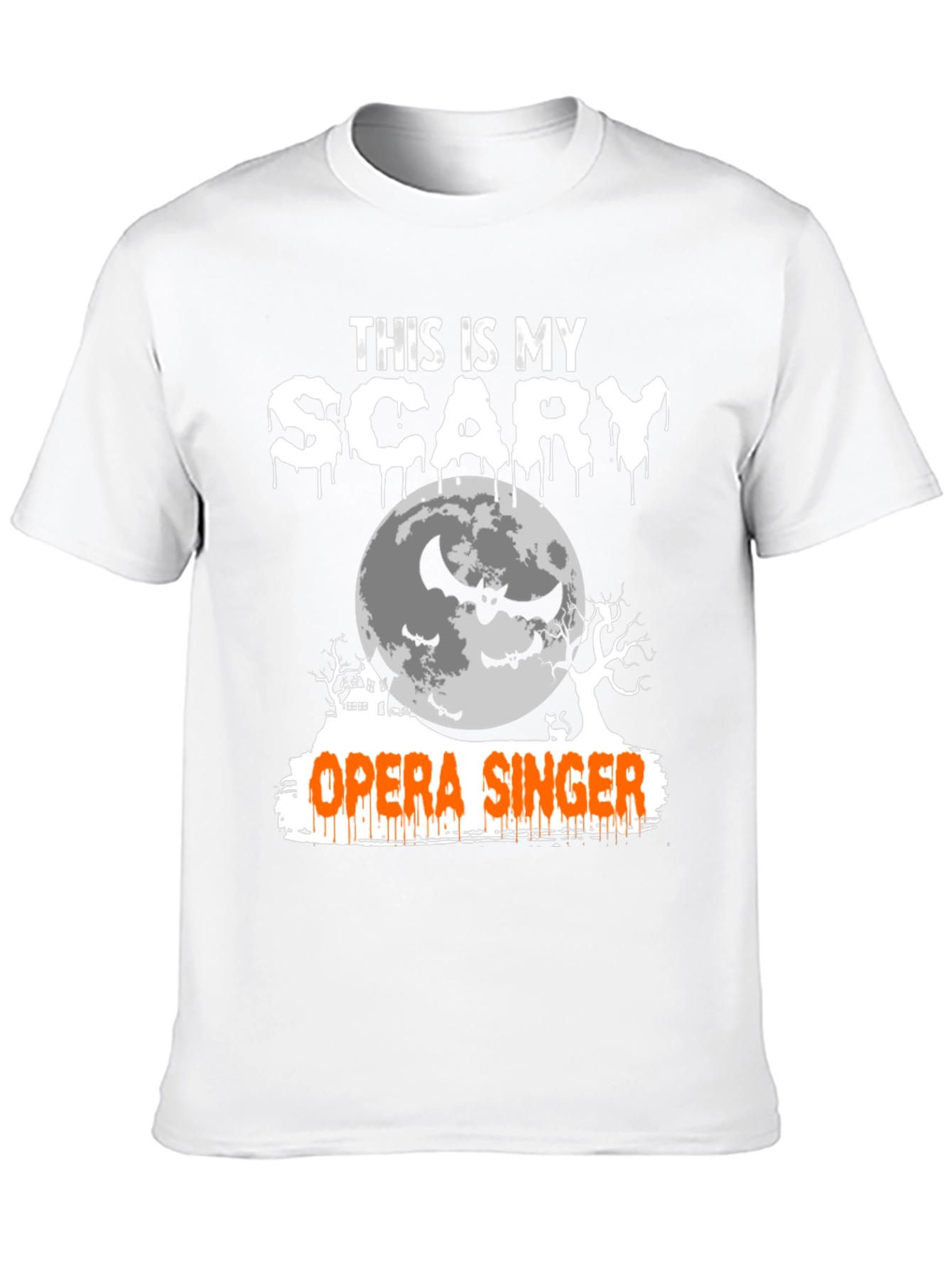 Camiseta Halloween Cantante de Ópera Aterrador