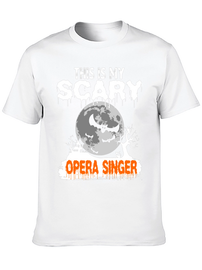 Camiseta Halloween Cantante de Ópera Aterrador