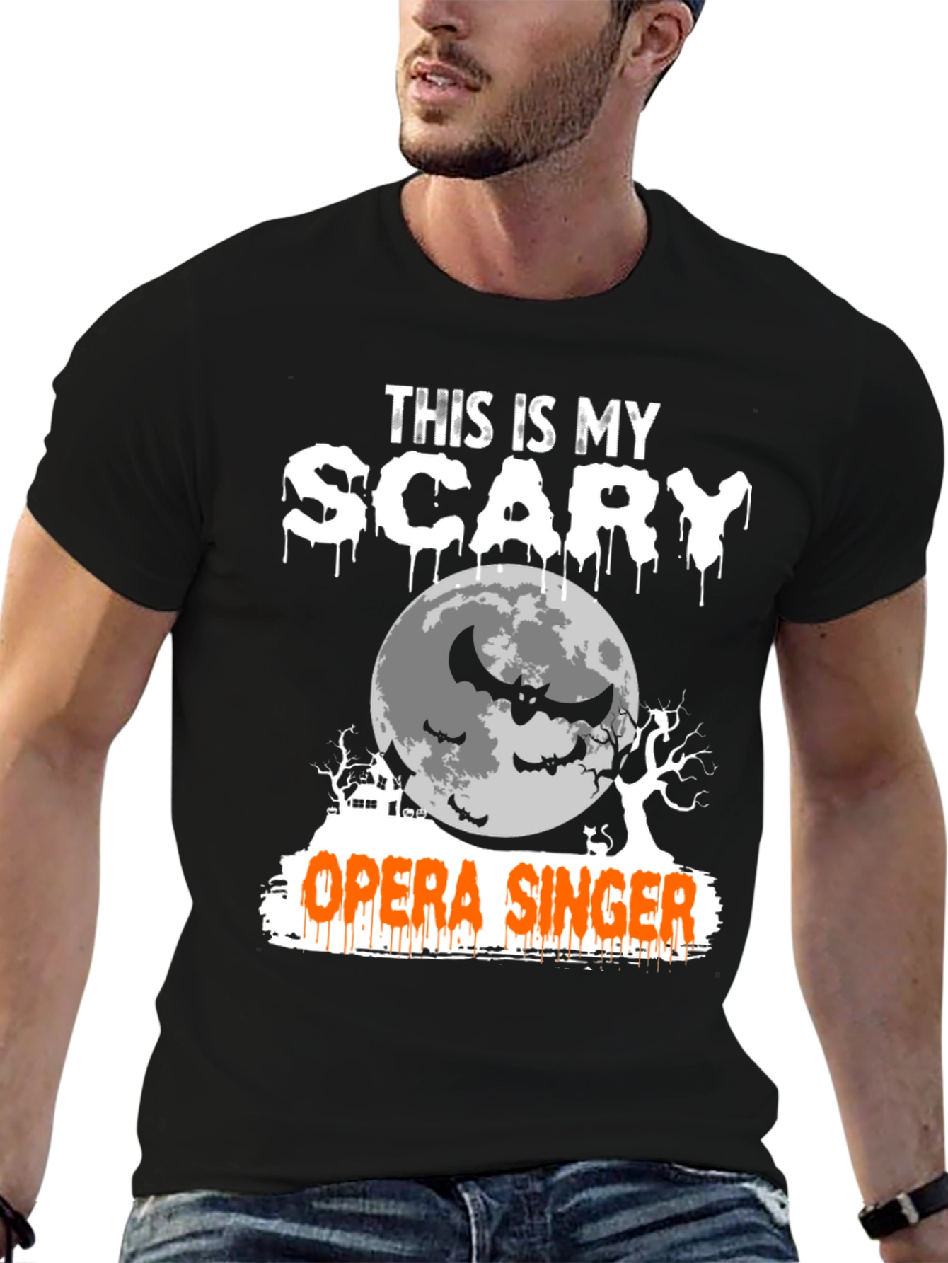 Camiseta Halloween Cantante de Ópera Aterrador