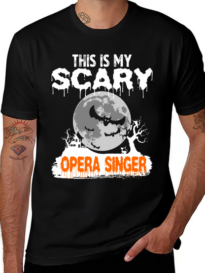 Camiseta Halloween Cantante de Ópera Aterrador
