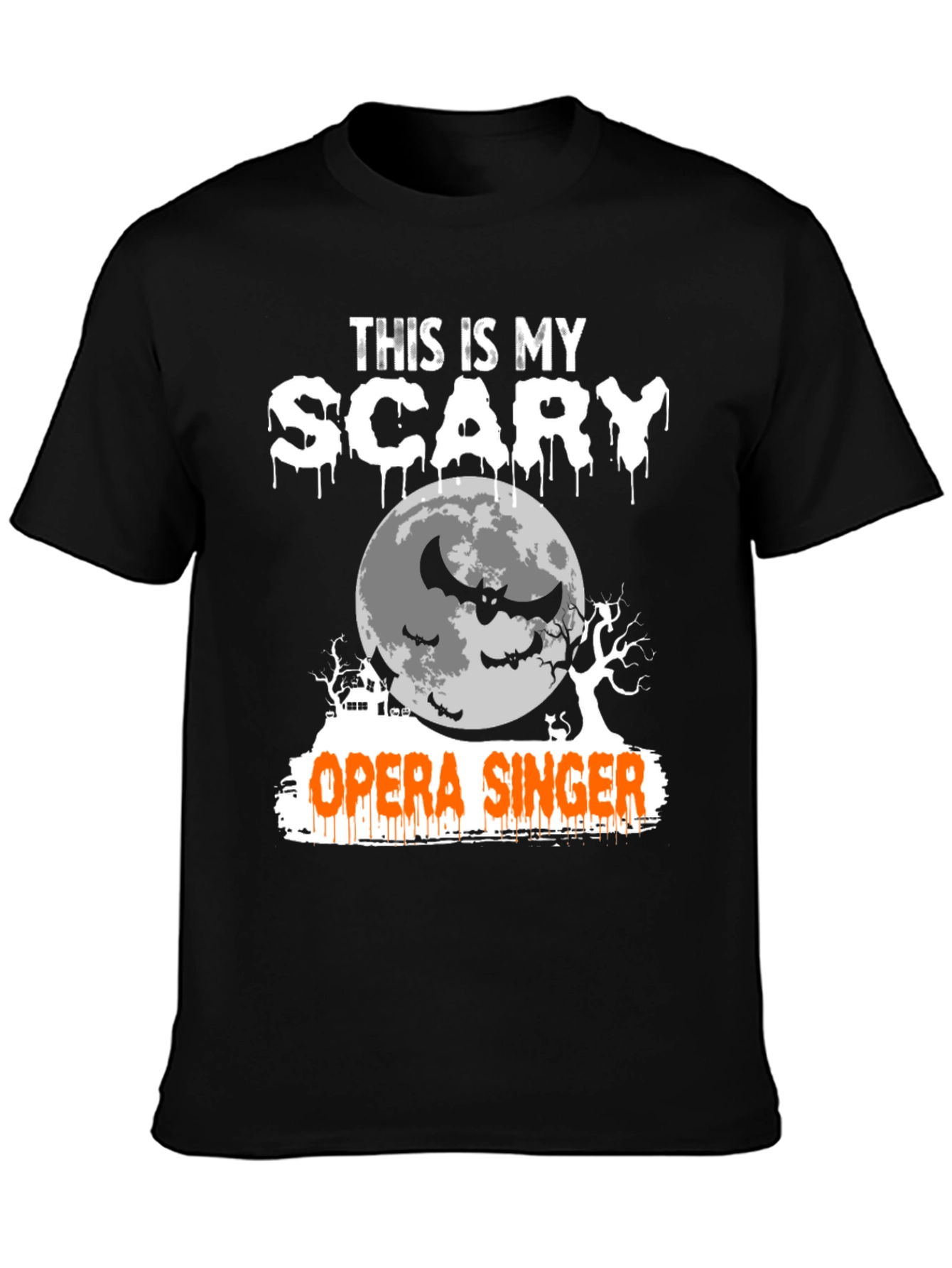 Camiseta Halloween Cantante de Ópera Aterrador