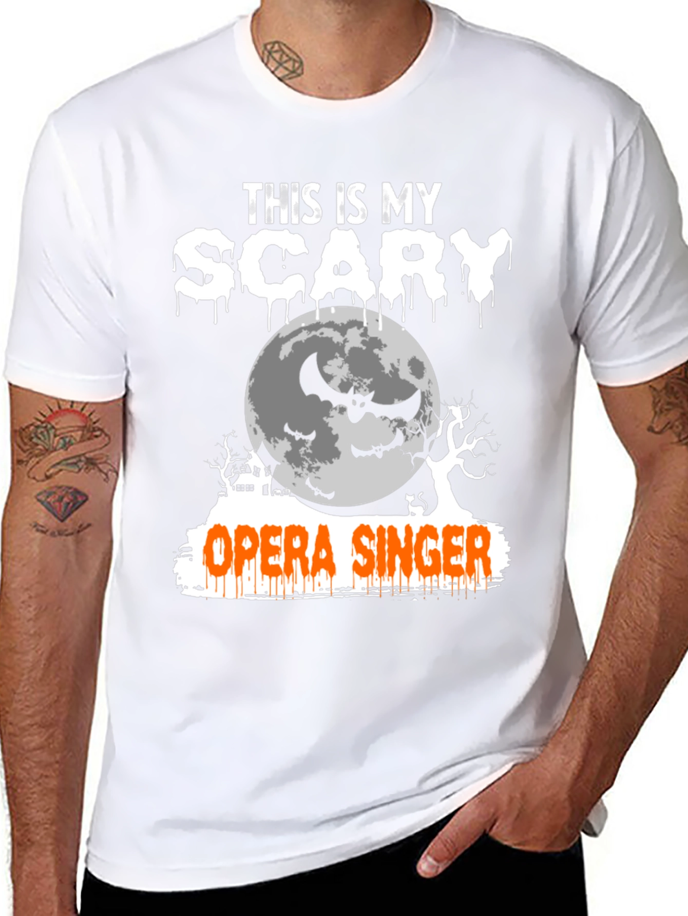 Camiseta Halloween Cantante de Ópera Aterrador