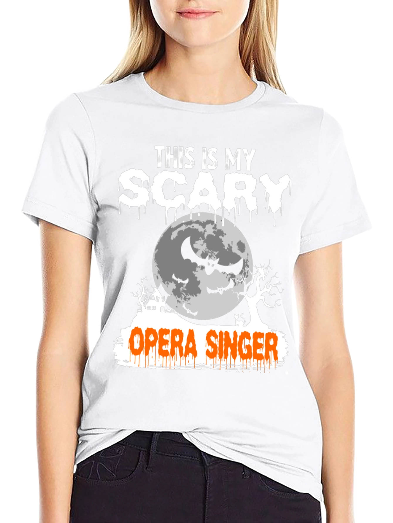 Camiseta Halloween Cantante de Ópera Aterrador