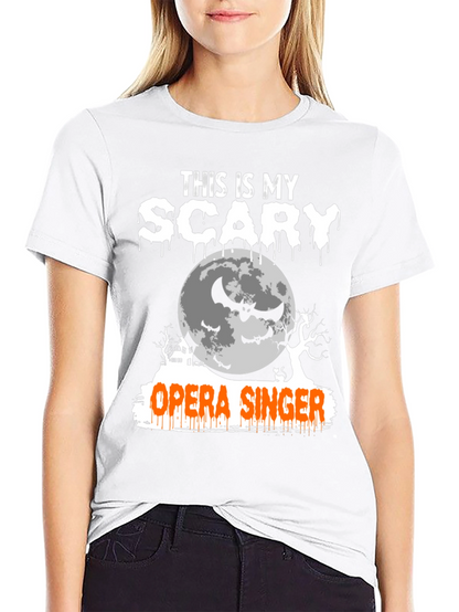 Camiseta Halloween Cantante de Ópera Aterrador