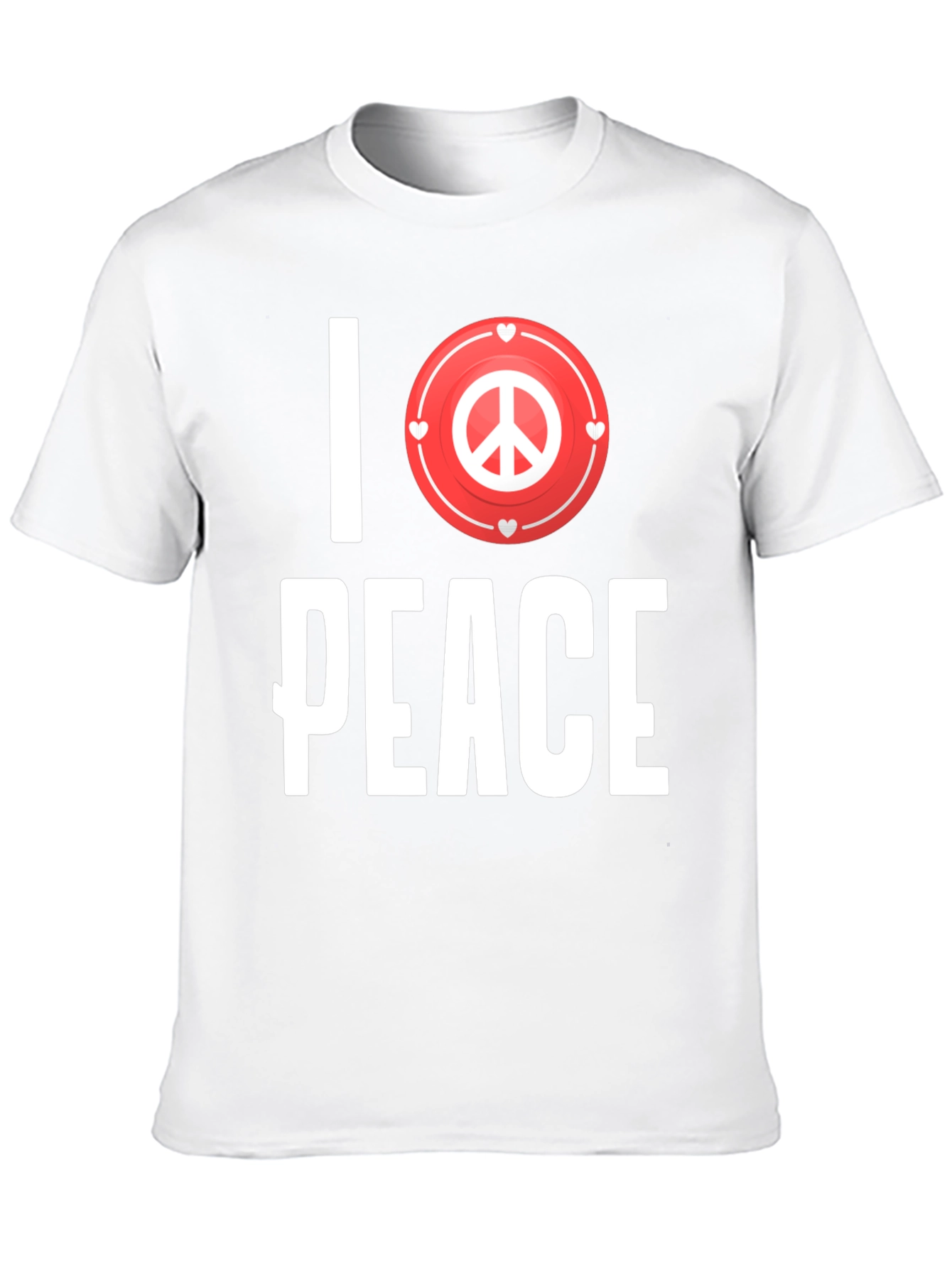 Camiseta Hombre Amo la Paz Negra