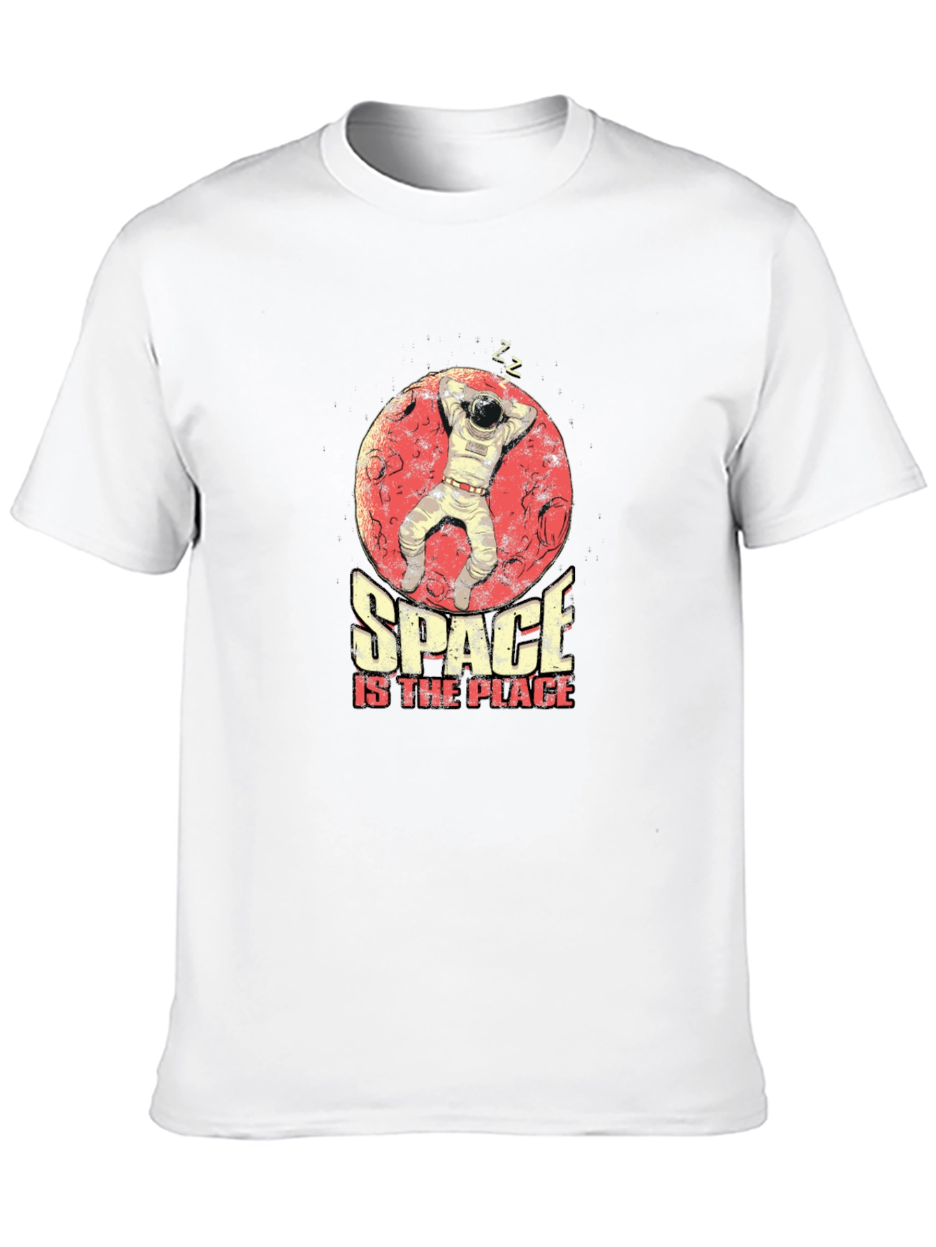 Camiseta Hombre Negra Space is the Place Astronauta