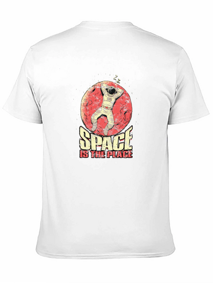 Camiseta Hombre Negra Space is the Place Astronauta