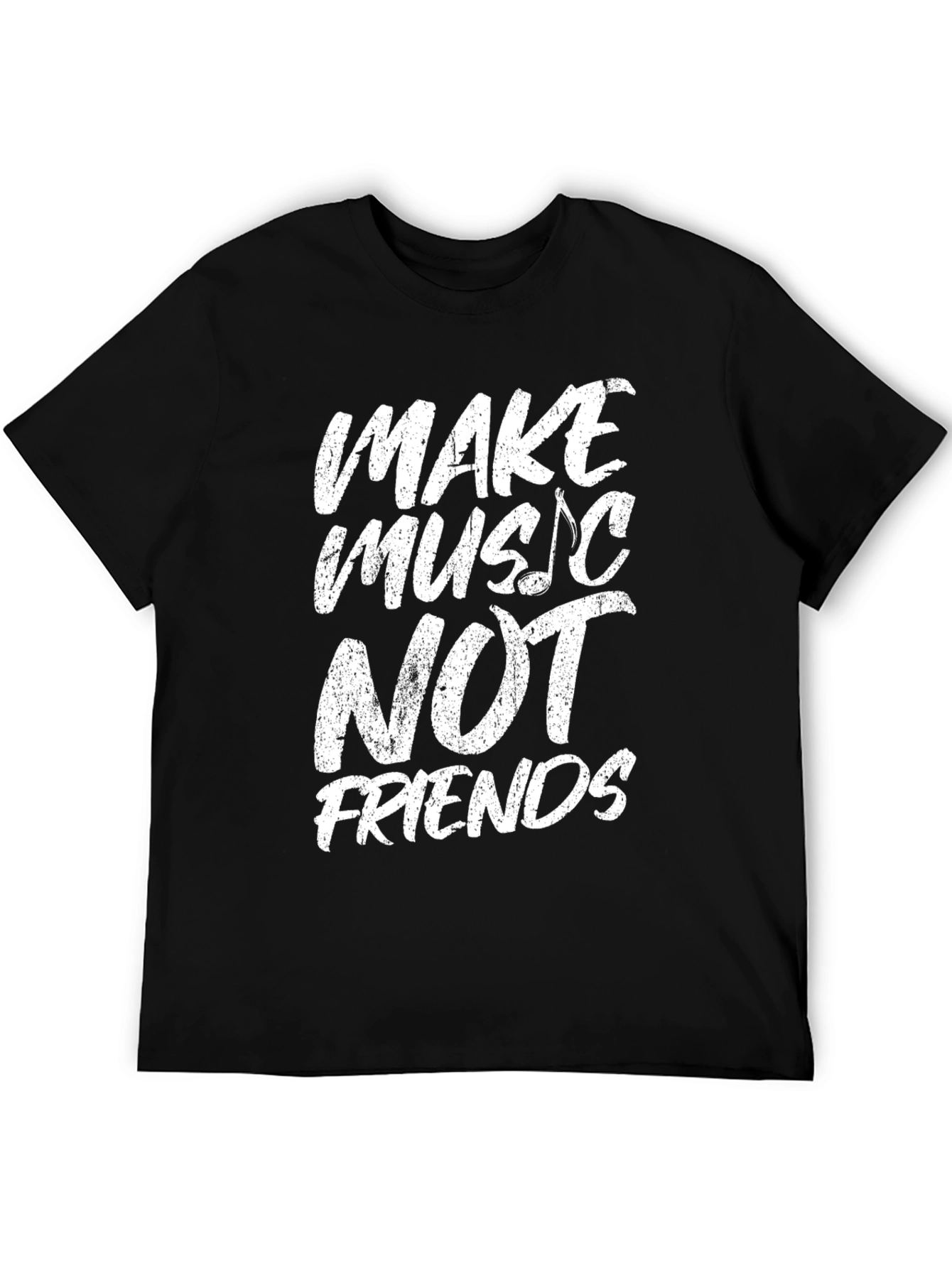 Camiseta Negra Make Music Not Friends