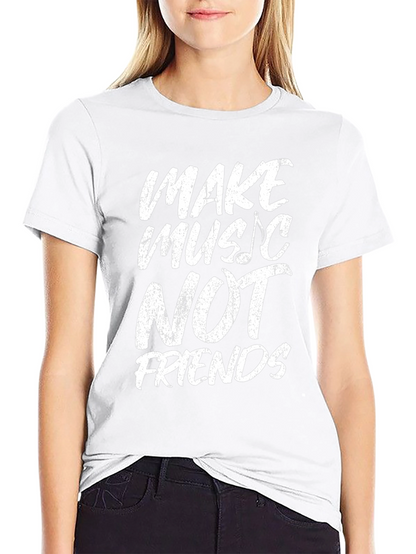 Camiseta Negra Make Music Not Friends