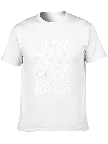 Camiseta Negra Make Music Not Friends