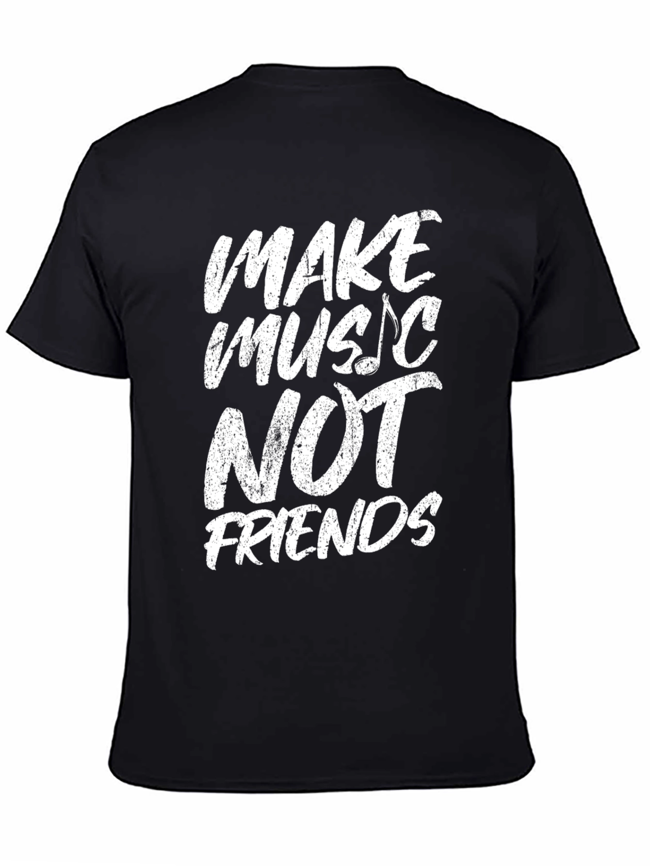 Camiseta Negra Make Music Not Friends
