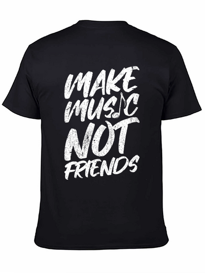 Camiseta Negra Make Music Not Friends