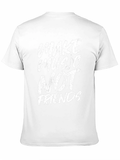 Camiseta Negra Make Music Not Friends