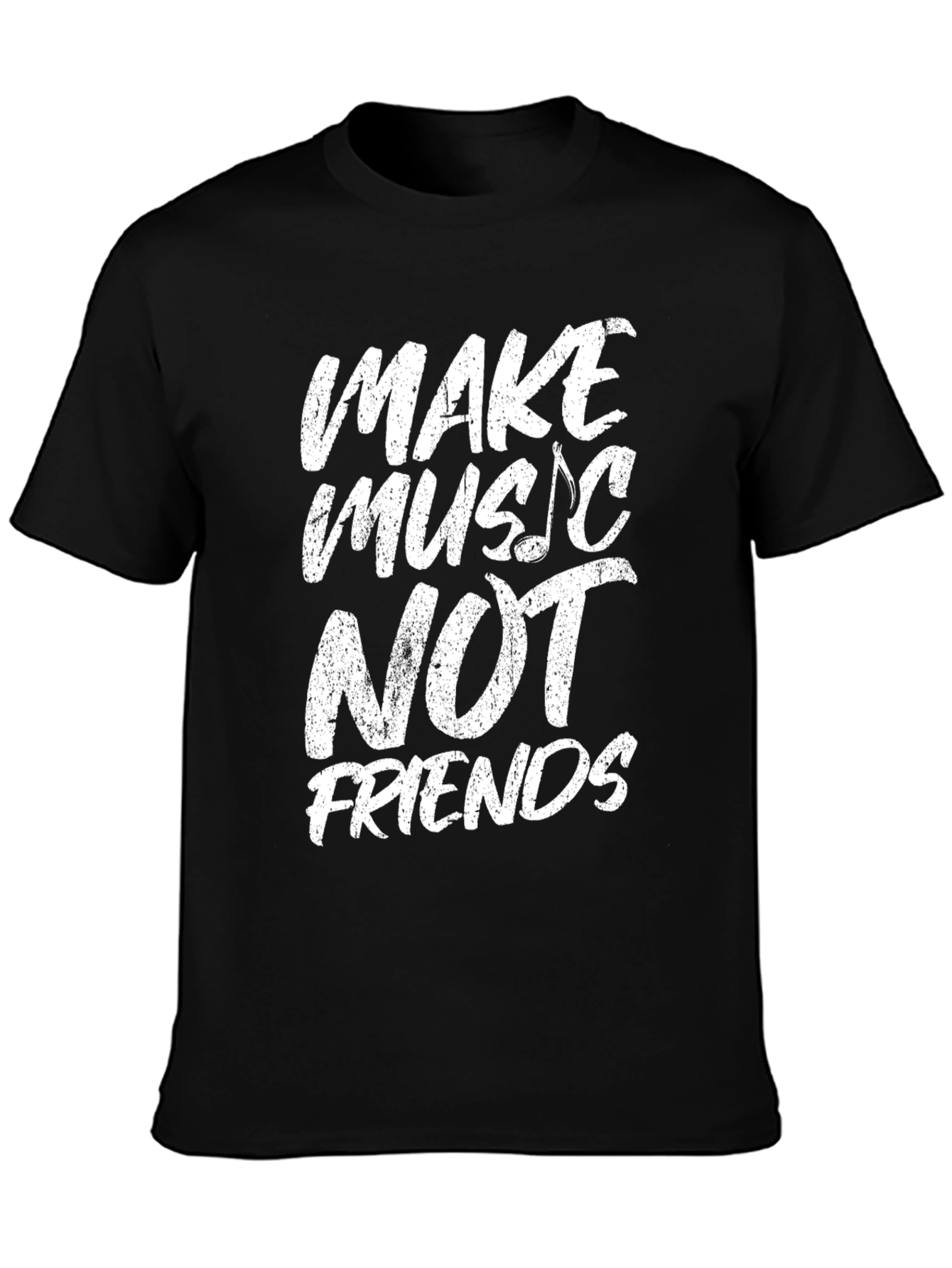 Camiseta Negra Make Music Not Friends