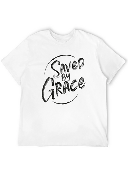 Camiseta Negra Saved by Grace para Hombre