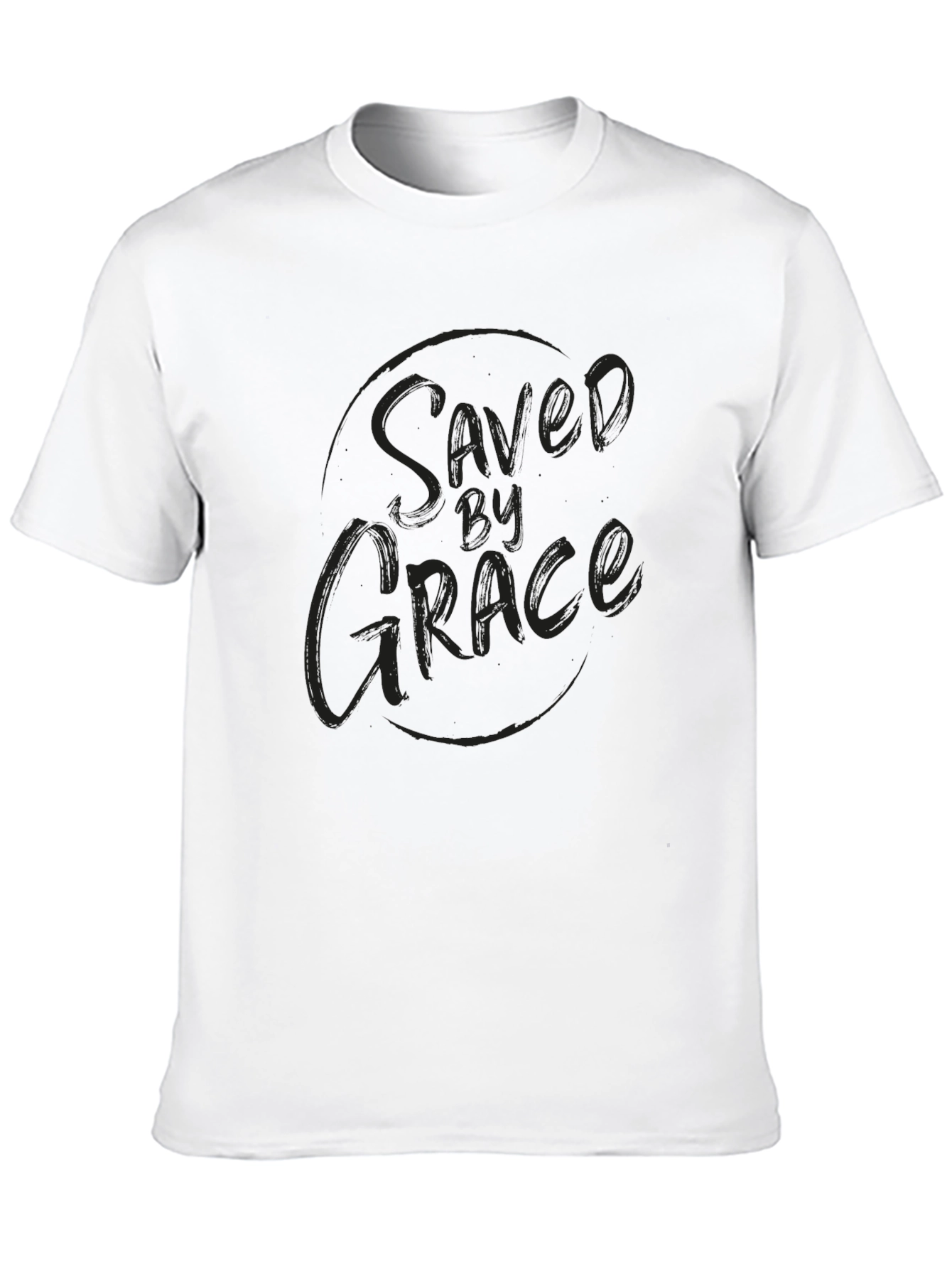 Camiseta Negra Saved by Grace para Hombre