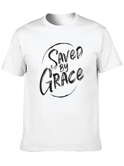 Camiseta Negra Saved by Grace para Hombre