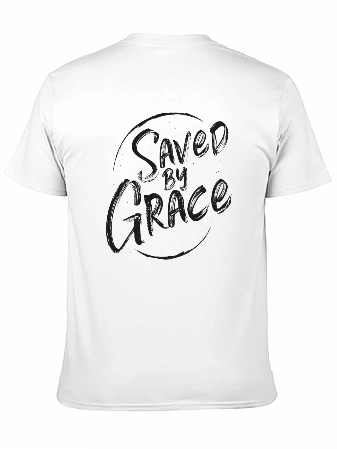 Camiseta Negra Saved by Grace para Hombre