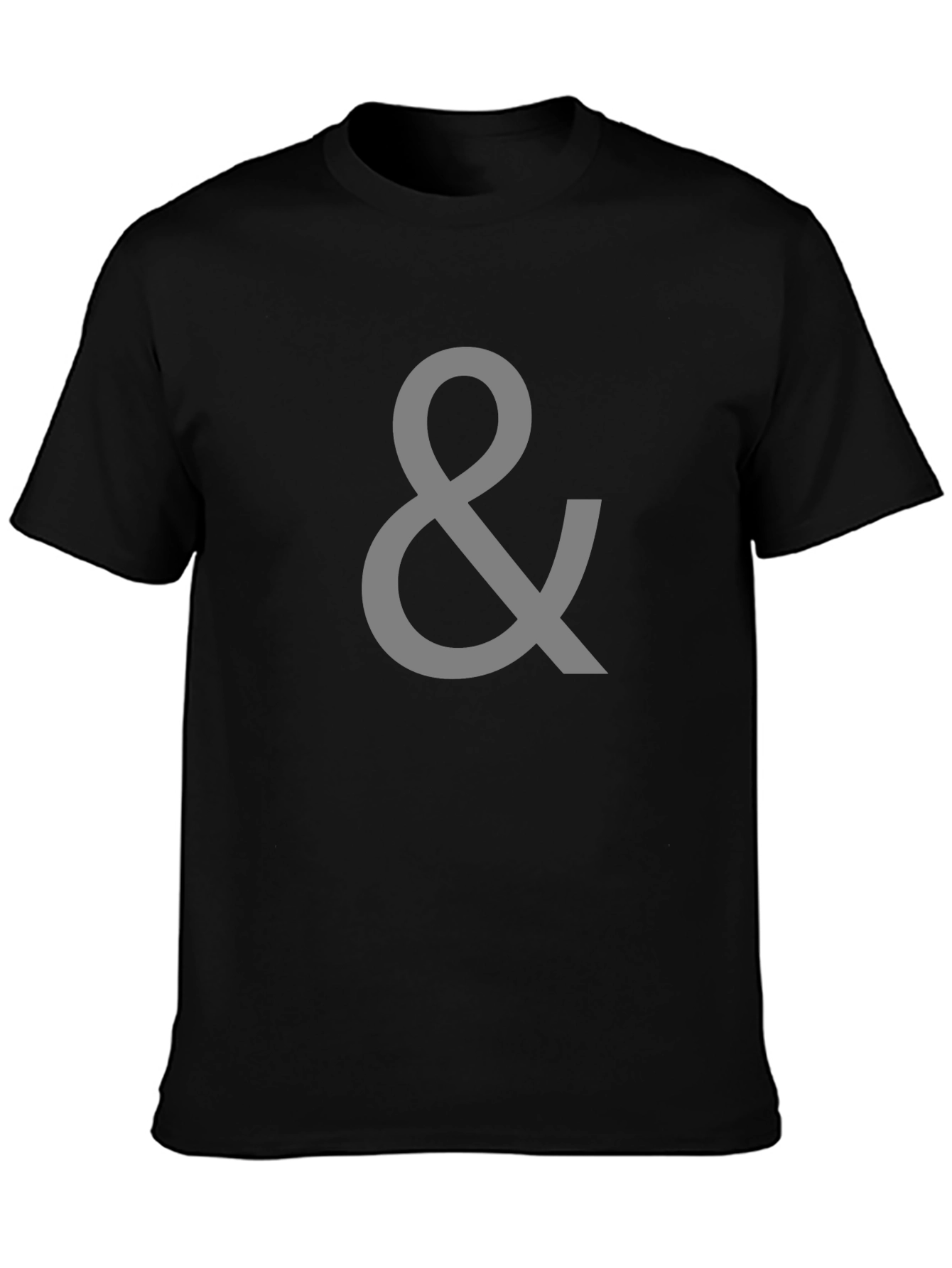 Camiseta Negra con Símbolo &