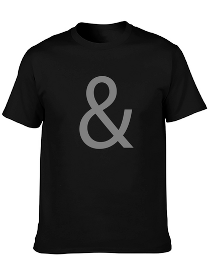 Camiseta Negra con Símbolo &