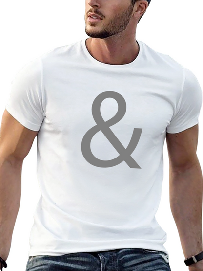 Camiseta Negra con Símbolo &