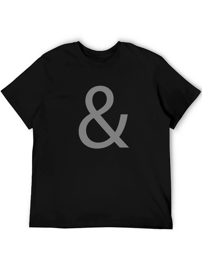 Camiseta Negra con Símbolo &