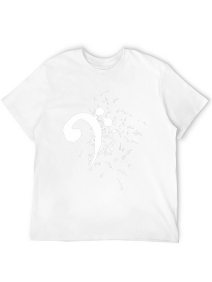 Camiseta Negra con Clave de Fa Musical