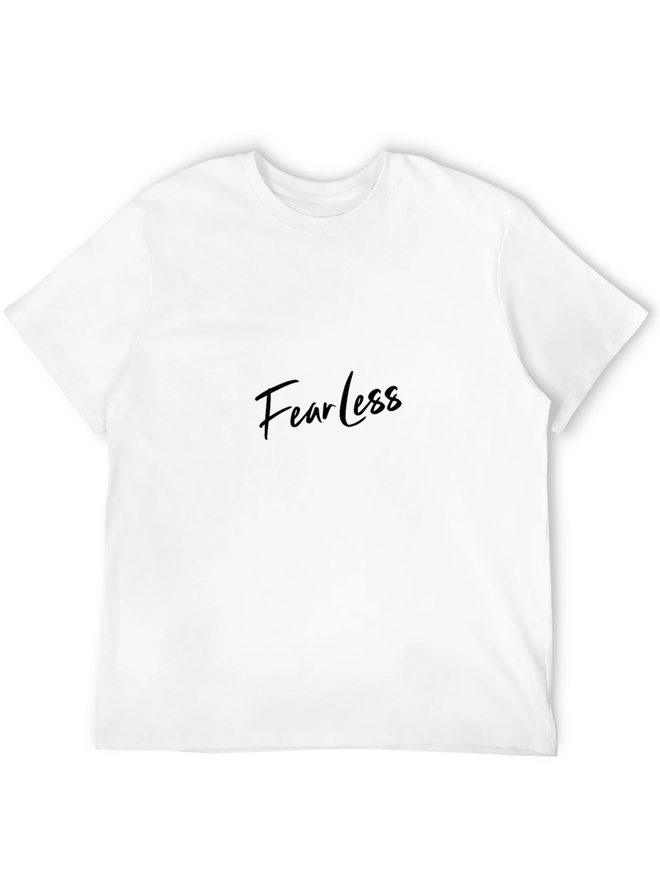Camiseta Negra Fearless para Hombre - Estilo Casual