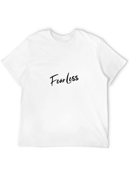 Camiseta Negra Fearless para Hombre - Estilo Casual