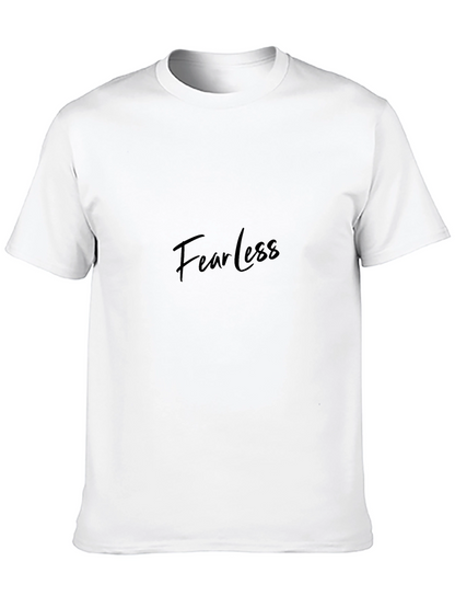 Camiseta Negra Fearless para Hombre - Estilo Casual