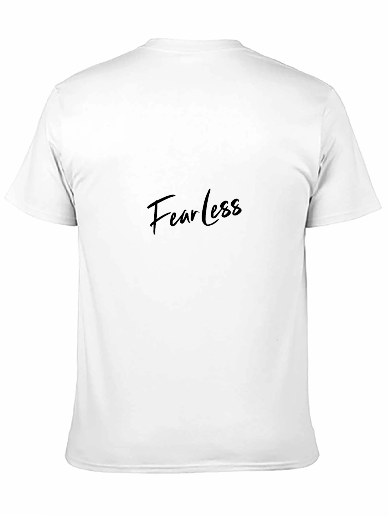 Camiseta Negra Fearless para Hombre - Estilo Casual