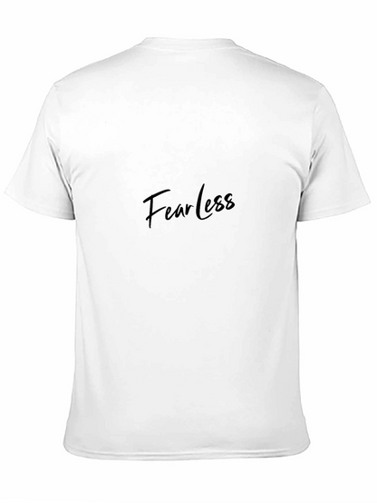 Camiseta Negra Fearless para Hombre - Estilo Casual