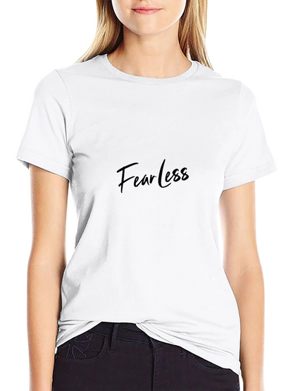 Camiseta Negra Fearless para Hombre - Estilo Casual