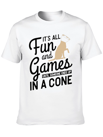 Camiseta Negra: Diversión y Juegos Hasta el Cono