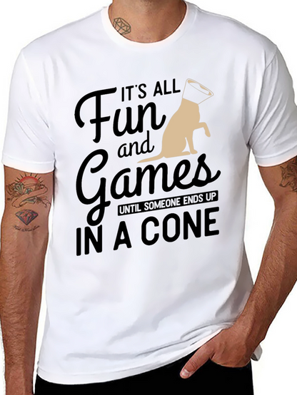 Camiseta Negra: Diversión y Juegos Hasta el Cono